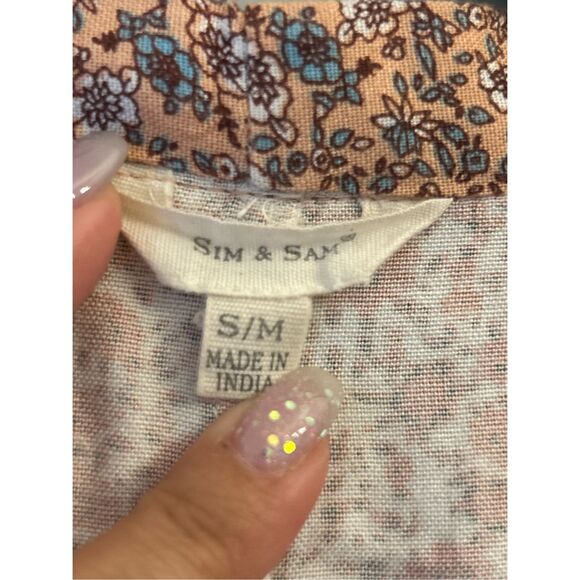 Sim & Sam Floral Kimono sz S/M runs large Boho Cottagecore super cute!!! - Picture 3 of 6